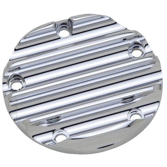 point cover. Finned, chrome