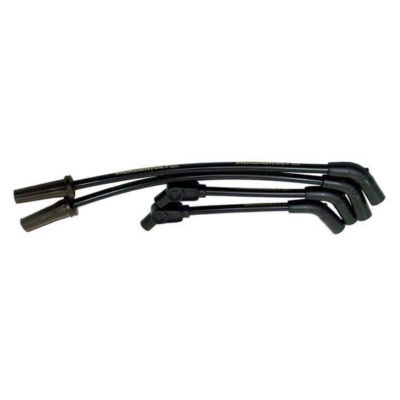 10.4mm mm ThunderVolt-50 spark plug wire set. Black