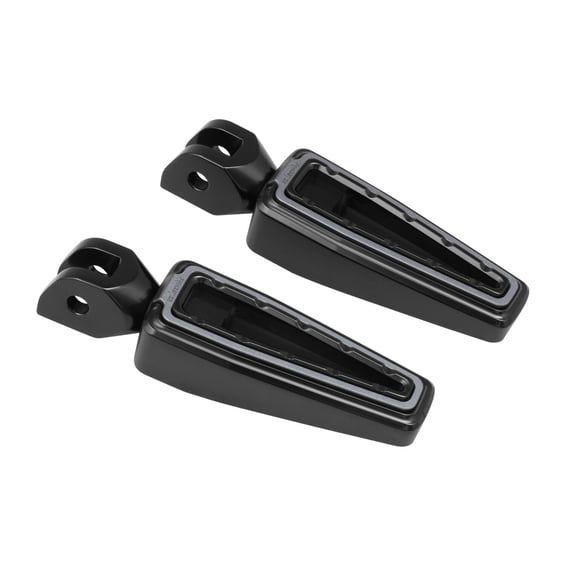rider foot pegs. Black smoky