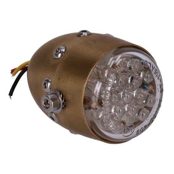 HKC, Retro LED taillight. Matte brass