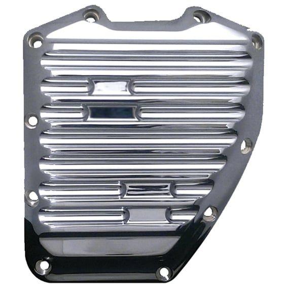 billet cam cover. Chrome, finned