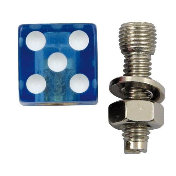 Trik Topz license plate mounts Dice clear blue