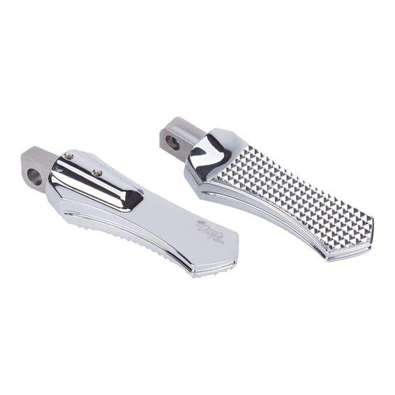 Diamond rider foot pegs, chrome