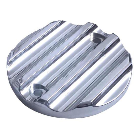 point cover. Finned, chrome