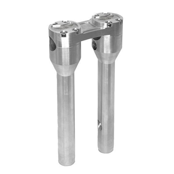 Clubstyle straight risers 8". Silver/Silver