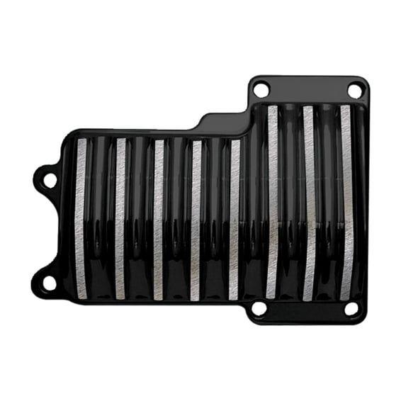 transmission top cover. Finned. Black
