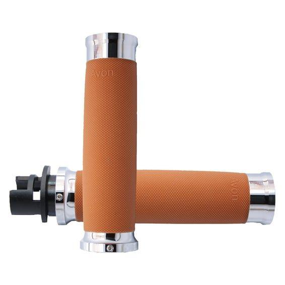 Avon custom contour grips chrome tan