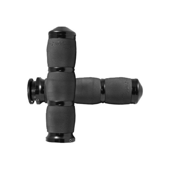 Avon air cushioned grips, black anodized