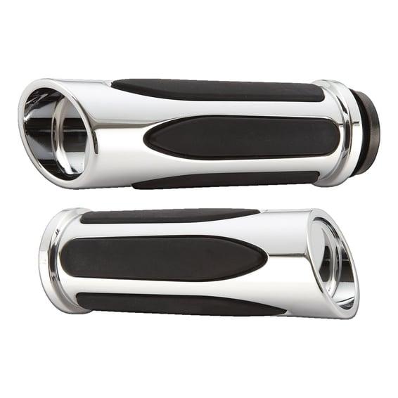 Deep cut comfort grips chrome