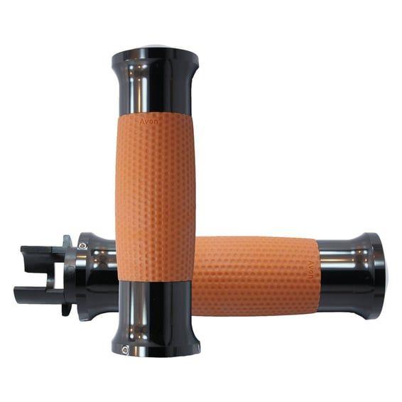 Avon gel grips black anodized tan