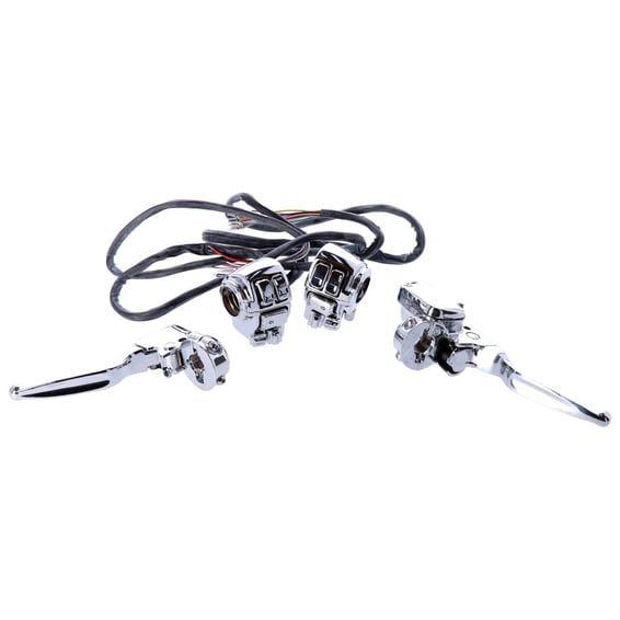 Handlebar control kit chrome