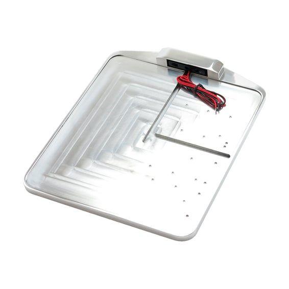 license plate holder only w/LED PlateLight DE. Polished