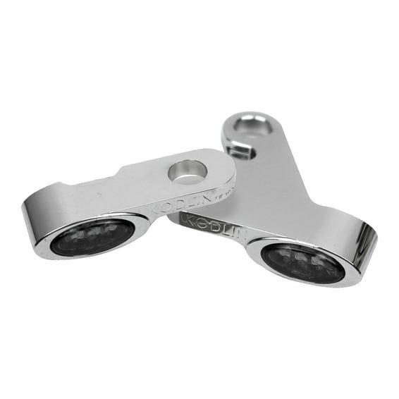 LED turn signals Elypse front, chrome