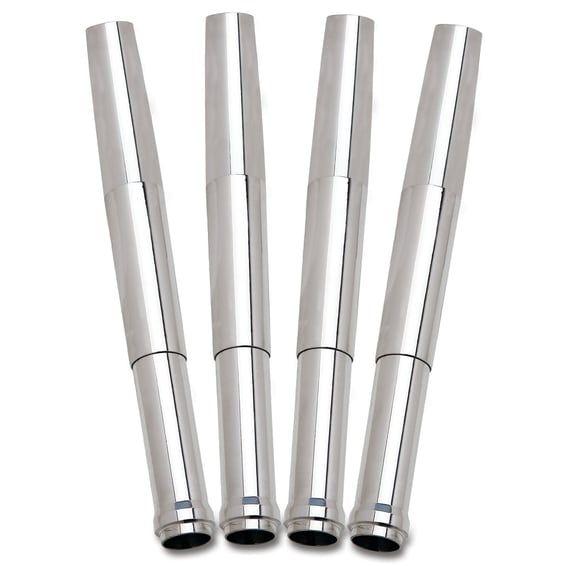 JIMS, billet 'A Cut Above' aluminum pushrod cover kit. Chr.