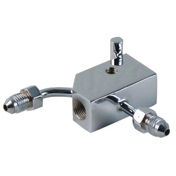 steel brake tee. Chrome