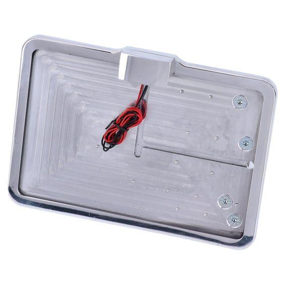 'slide-in' license plate bracket. Side mount, polished