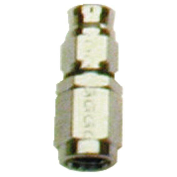 straight hose end. Chrome