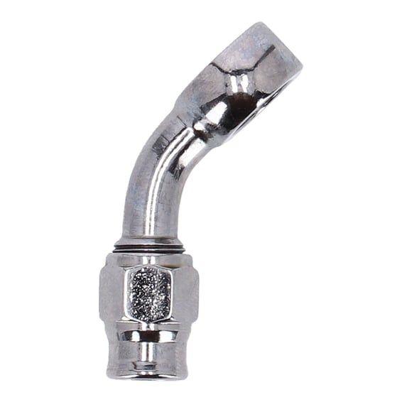 3/8" (10mm) banjo fitting 45 degree bend. Chrome
