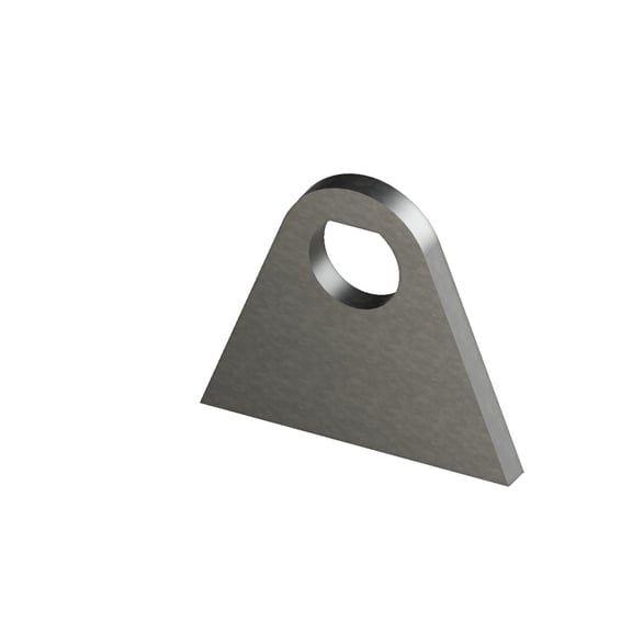laser cut steel mounting tab