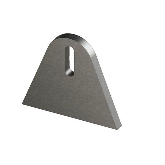 laser cut steel mounting tab