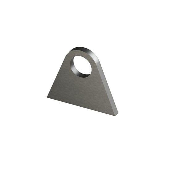 laser cut steel mounting tab