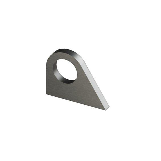 laser cut steel mounting tab
