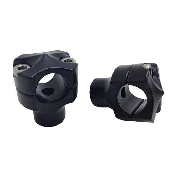 Spock risers. 1" diameter. Black