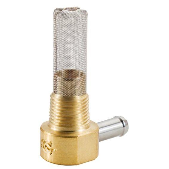 Golan, low profile tank fitting 3/8 NPT. Brass