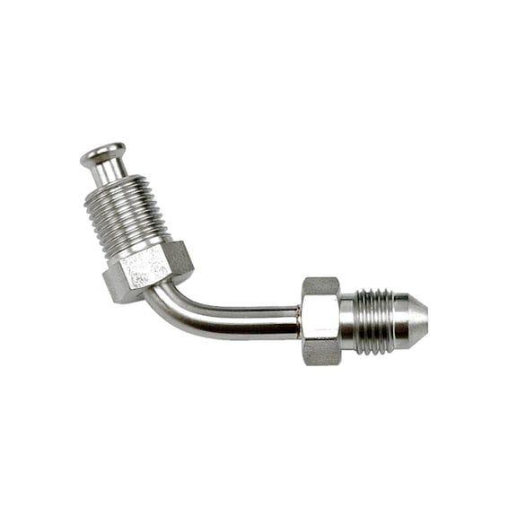 ABS brake adapter front. Chrome