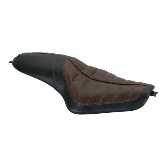 2-up Enzo seat. Black/Brown