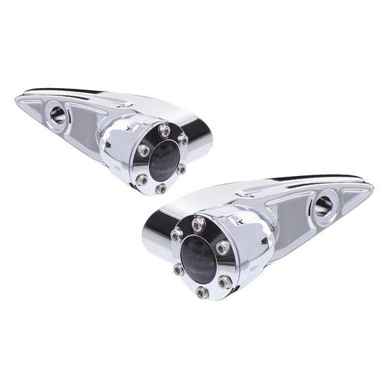 Diamond front turn signals, chrome. ECE appr.