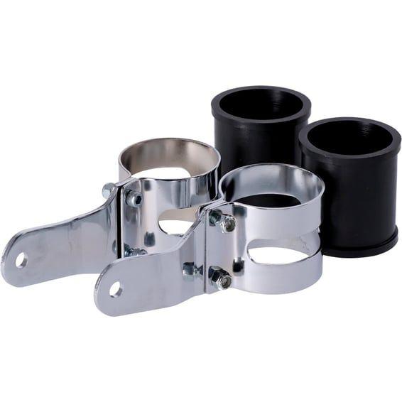 Uni-basic headlamp bracket assembly. Chrome. 53-57mm