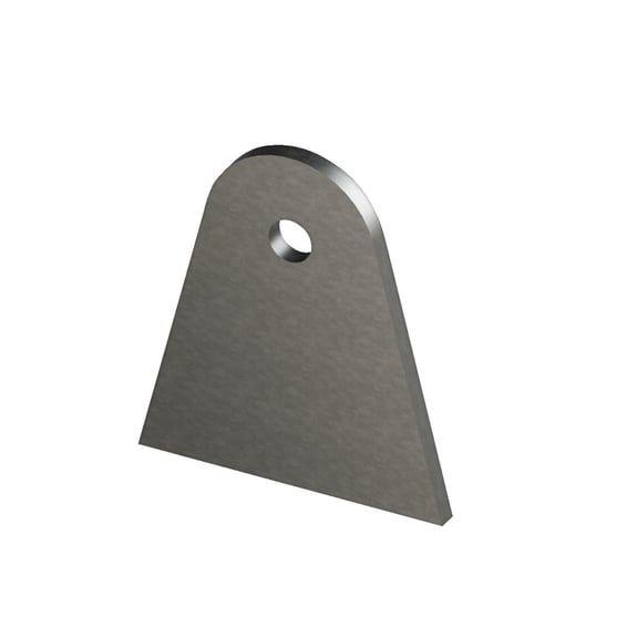 laser cut steel mounting tab