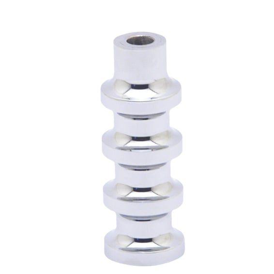 Finned shift/brake peg. Chrome