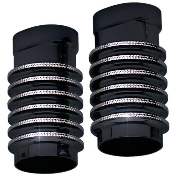 finned fork leg bells for Touring. Black DC