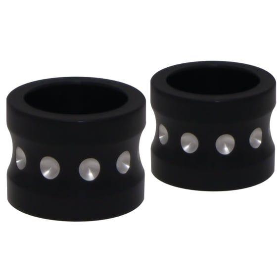 aluminum front axle spacer set. Black