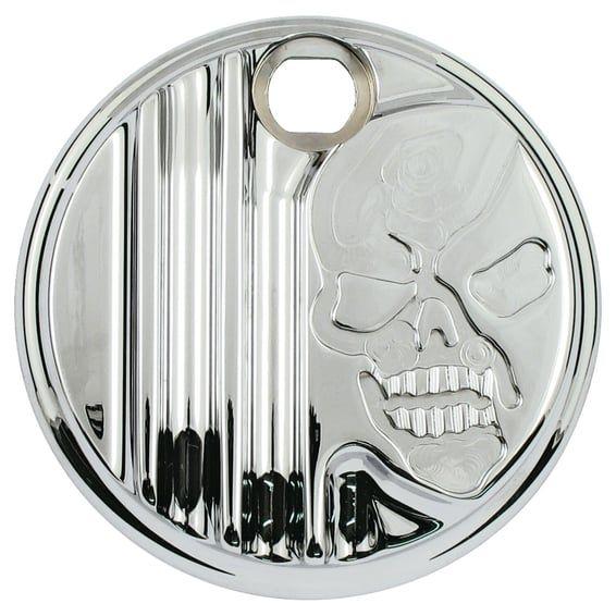 alu gas door, skull