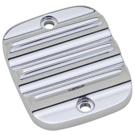 handlebar master cylinder cover, chrome