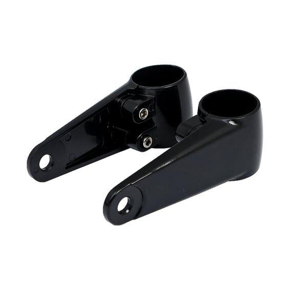Clampah, side-mount headlamp bracket assembly. Black