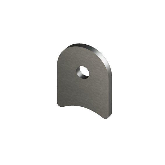 laser cut steel mounting tab