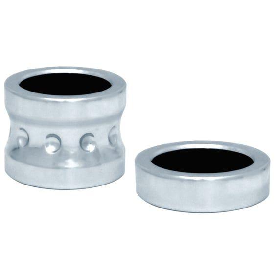 aluminum front axle spacer set. Chrome