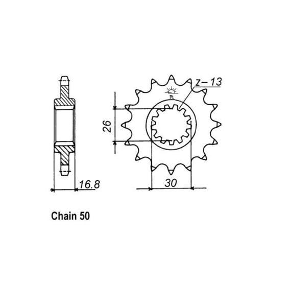 JT Front Sprocket 333.16