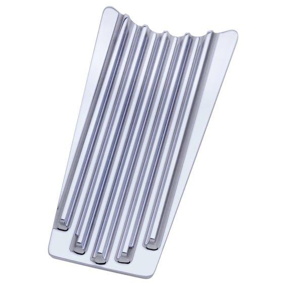 dash panel insert. Finned chrome