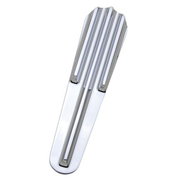 dash panel insert. Finned chrome
