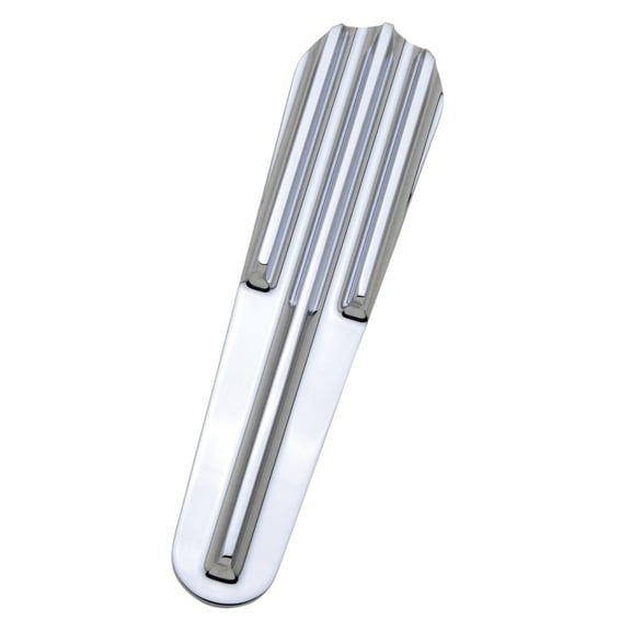 dash panel insert. Finned chrome