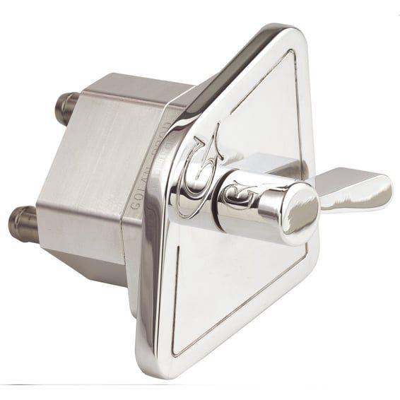 Golan, fuel tank selector polished aluminum
