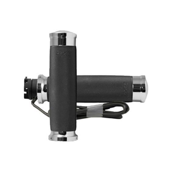 Avon Custom Contour grips, heated, chrome