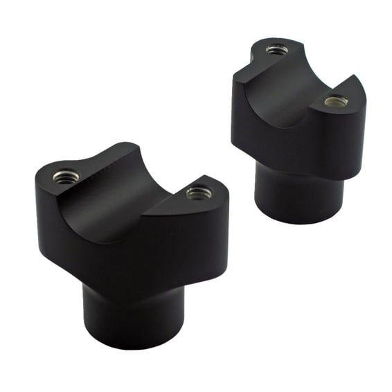 Chubby risers. Straight. 1.5" rise. Black