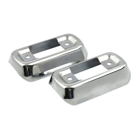 FLT/Touring muffler bracket cover set. Chrome
