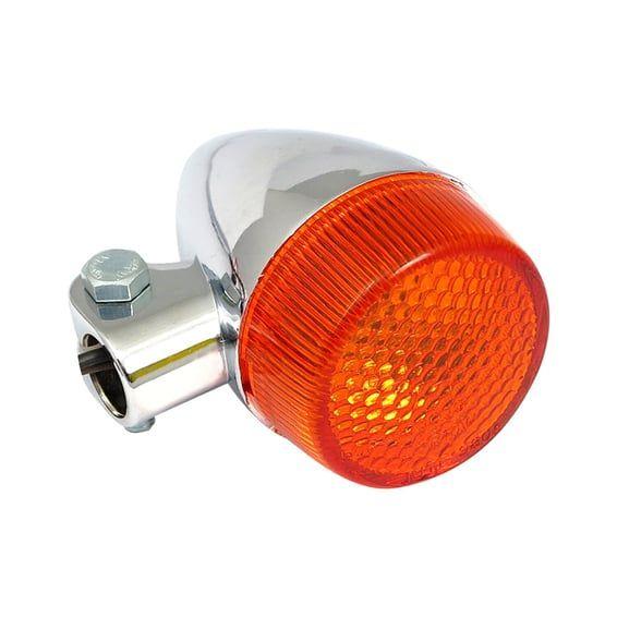 Bullet light turn signal ECE appr. Chrome